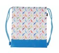 Plecak worek wodoodporny w kolorowe nuty klucz wiolinowy 44x37cm