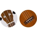 Flight LUS5 Solid Mahogany Concert Scale Soprano - ukulele sopranowe z dłuższym koncertowym gryfem + pokrowiec