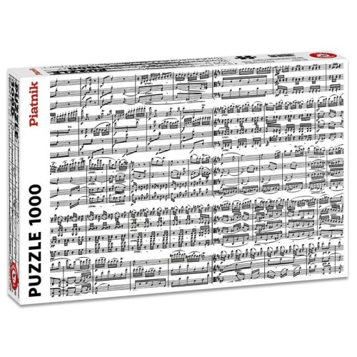 Puzzle muzyczne - Nuty - kwartety smyczkowe Beethovena - układanka 1000 elementów