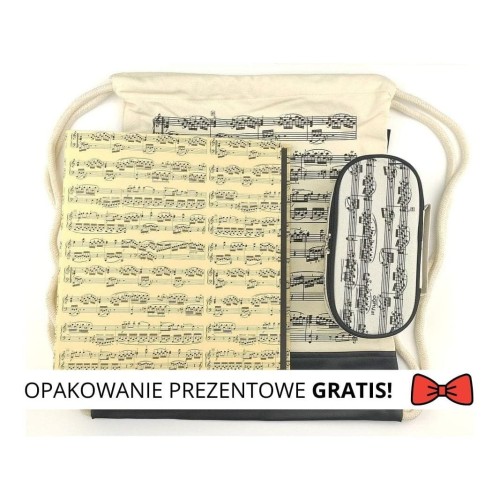 Prezent dla chórzysty: plecak, segregator na nuty i piórnik