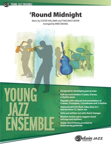 Young Jazz Ensemble: 'Round Midnight (Score & Parts) - nuty na młodzieżowy big-band jazzowy