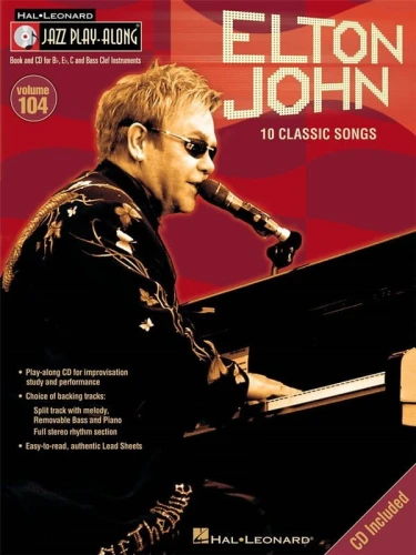 Elton John - Jazz Play Along Volume 104 - nuty na instrumenty C, Bb i Eb (+ płyta CD)