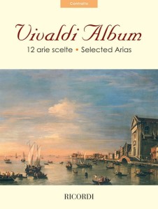 Vivaldi Album - 12 Selected Arias for Contralto and Piano - nuty na głos żeński kontralt z fortepianem