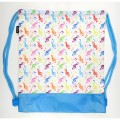 Plecak worek wodoodporny w kolorowe nuty klucz wiolinowy 44x37cm