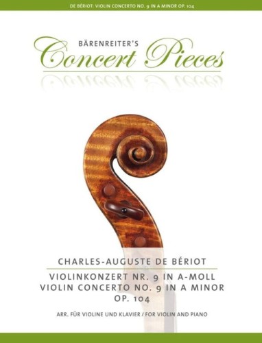 Charles Auguste de Beriot: Violin Concerto No. 9 A minor op. 104 - koncert skrzypcowy nr 9 a-moll - nuty na skrzypce i fortepian