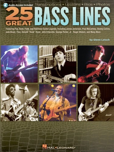 25 Great Bass Lines (+ audio online) - nuty na gitarę basową - Glenn Letsch