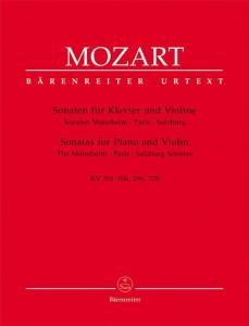 Mozart: Sonatas for Piano and Violin - The Mannheim, Paris, Salzburg Sonatas KV 301-306, 296, 378 - nuty na skrzypce z fortepianem