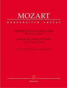 Mozart: Sonatas for Piano and Violin - Early Viennese Sonatas KV 379, 376, 377, 380, 404, 372, 403, 402 - nuty na skrzypce z fortepianem
