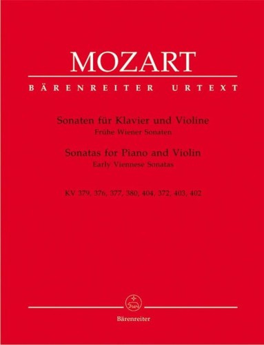 Mozart: Sonatas for Piano and Violin - Early Viennese Sonatas KV 379, 376, 377, 380, 404, 372, 403, 402 - nuty na skrzypce z fortepianem