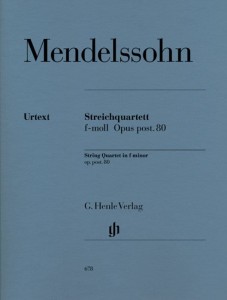 Felix Mendelssohn-Bartholdy: String Quartet f minor op. post. 80 - Streichquartett f-moll - nuty na kwartet smyczkowy