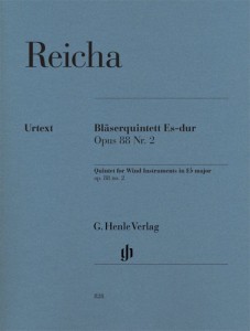 Anton Reicha: Blaserquintett - Quintet for wind instruments - kwintet dęty drewniany Es-Dur op. 88 nr 2 - nuty na flet, obój, klarnet, róg i fagot