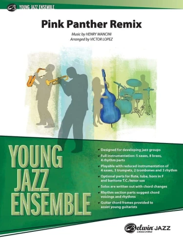 Young Jazz Ensemble: Henry Mancini - Pink Panther Remix (Score & Parts) - nuty na młodzieżowy big-band jazzowy