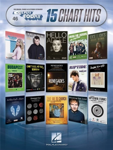 E-Z Play Today Volume 46: 15 Chart Hits - łatwe nuty literowe na keyboard