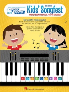 E-Z Play Today Volume 301: Kid's Songfest - szkoła gry na keyboard, nuty literowe, ćwiczenia i układanki