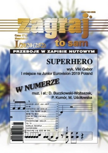 Zagraj to sam - nr I/2020 (252) - przeboje w zapisie nutowym - nuty na keyboard