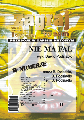 Zagraj to sam - nr I/2019 (247) - przeboje w zapisie nutowym - nuty na keyboard