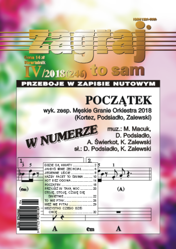 Zagraj to sam - nr IV/2018 (246) - przeboje w zapisie nutowym - nuty na keyboard