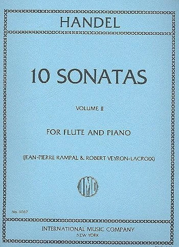 Georg Friedrich Handel: 10 Sonatas for Flute and Piano Volume 2 - Jean-Pierre Rampal - sonaty fletowe - nuty na flet poprzeczny z fortepianem