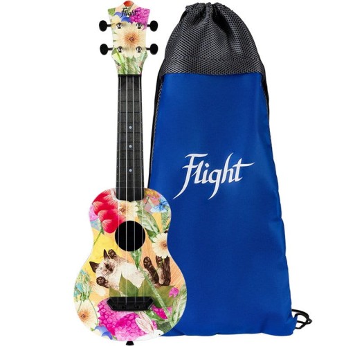 Flight UTS42 Ultra Travel SUMMER CAT - ukulele sopranowe z pokrowcem