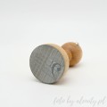Stempel pieczątka nauka nut klucz basowy