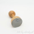 Stempel pieczątka nauka nut klucz basowy
