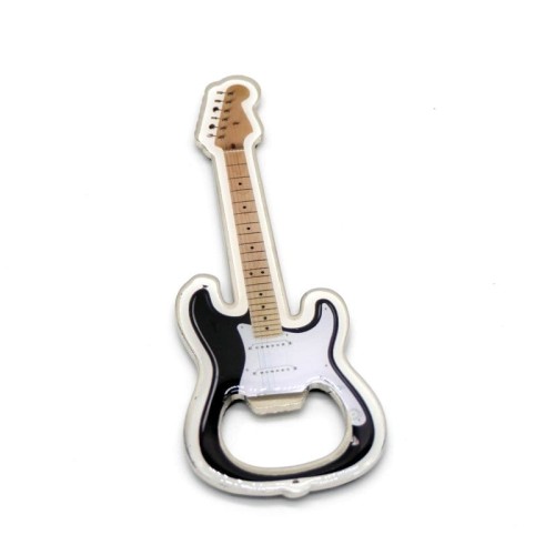 Otwieracz magnetyczny do butelek w kształcie gitary elektrycznej Stratocaster (magnes) 12 cm