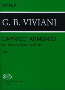 Giovanni Buonaventura Viviani: Capricci armonici per violino e basso continuo op. 4 - nuty na skrzypce i fortepian