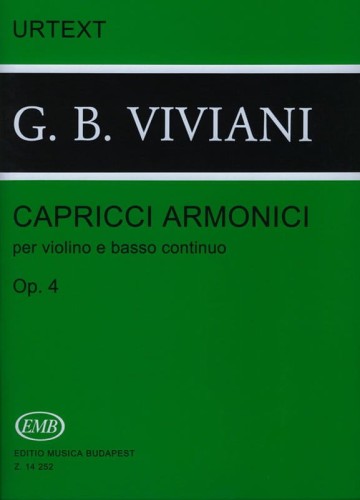 Giovanni Buonaventura Viviani: Capricci armonici per violino e basso continuo op. 4 - nuty na skrzypce i fortepian