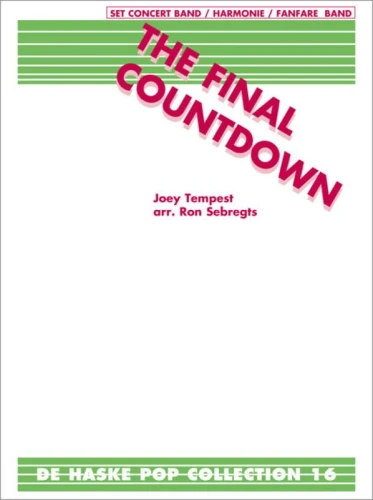 Europe: The Final Countdown for Concert Band (Score & Parts) - Ron Sebregts - nuty na orkiestrę dętą