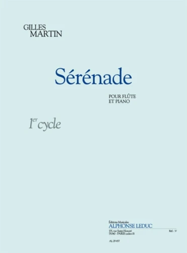 Gilles Martin: Serenade pour Flute et Piano - nuty na flet poprzeczny z fortepianem