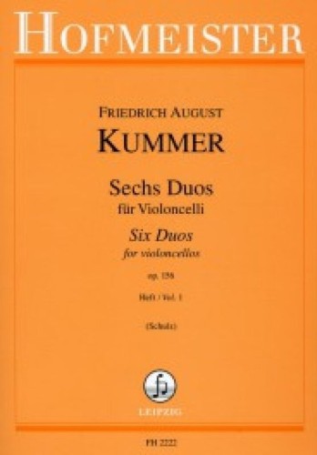 Friedrich August Kummer: Sechs Duos fur Violoncelli op. 156 Band 1 - nuty na dwie wiolonczele