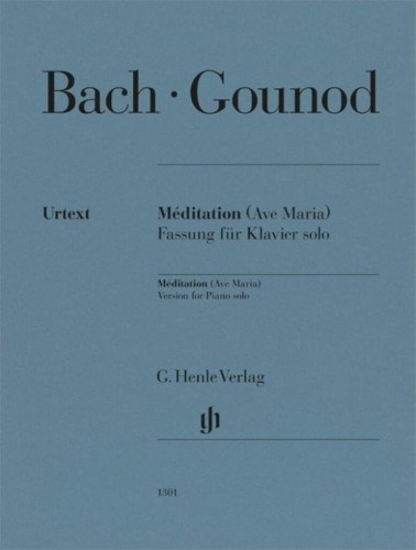 Jan Sebastian Bach, Charles Gounod: Meditation (Ave Maria) - nuty na fortepian solo