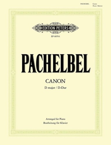 Johann Pachelbel: Canon in D major - kanon D-dur - nuty na fortepian
