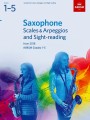 Saxophone Scales & Arpeggios and Sight-Reading - ABRSM Grades 1-5 from 2018 - gamy, pasaże i ćwiczenia do nauki czytania nut a vista - nuty na saksofon
