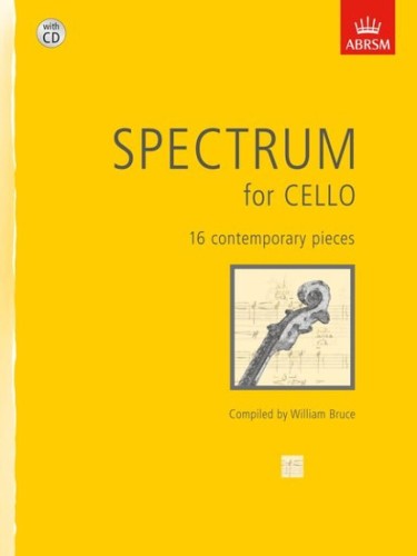 Spectrum for Cello - 16 współczesnych utworów - William Bruce (+ płyta CD) - nuty na wiolonczelę z fortepianem