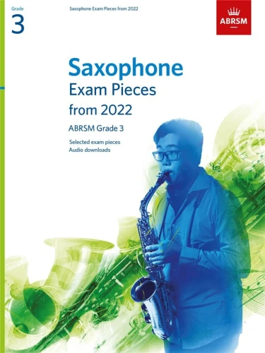 Saxophone Exam Pieces - ABRSM Grade 3 - 2022 (+ audio online) - nuty na saksofon z fortepianem