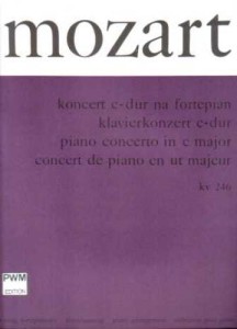 Wolfgang Amadeus Mozart: VIII Koncert fortepianowy C-dur KV 246 - nuty na fortepian