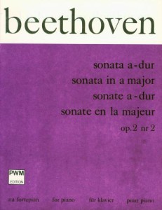 Ludwig van Beethoven: Sonata fortepianowa A-dur op. 2 nr 2 - nuty na fortepian