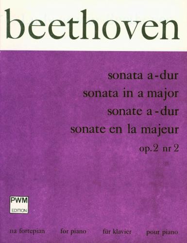 Ludwig van Beethoven: Sonata fortepianowa A-dur op. 2 nr 2 - nuty na fortepian