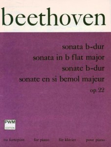 Ludwig van Beethoven: Sonata fortepianowa B-dur op. 22 - nuty na fortepian