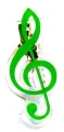 Spinacz klips do nut zielony klucz wiolinowy