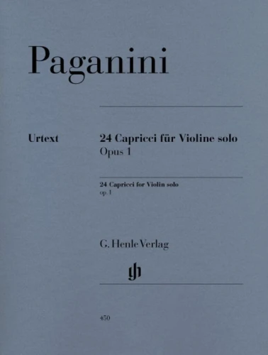 Niccolo Paganini: 24 Capricci fur Violine solo - Renato De Barbieri - 24 kaprysy op. 1 - nuty na skrzypce solo