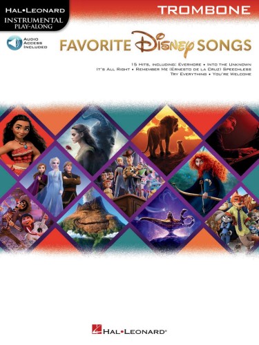 Favorite Disney Songs: Trombone - piosenki z bajek Disneya - nuty na puzon (+ audio online)