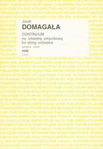Jacek Domagała: Continuum - nuty na orkiestrę smyczkową