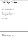 Philip Glass: String Quartet No. 2 'Company' - kwartet smyczkowy - partytura