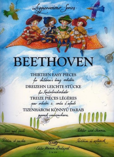 Ludwig van Beethoven: Thirteen Easy Pieces (Score & Parts) - 13 łatwych utworów - nuty na dziecięcą orkiestrę smyczkową w 1 pozycji