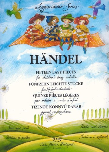 Georg Friedrich Handel: Fifteen Easy Pieces (Score & Parts) - 15 łatwych utworów - nuty na dziecięcą orkiestrę smyczkową w 1 pozycji
