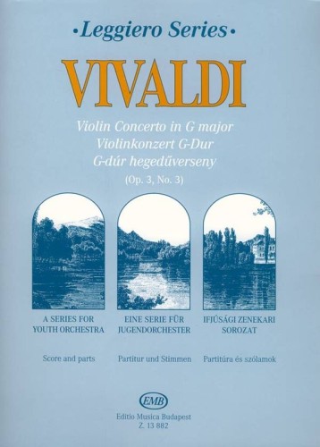 Antonio Vivaldi: Koncert skrzypcowy G-dur RV 310 op. 3 nr 3 (Score & Parts) - nuty na szkolną orkiestrę smyczkową