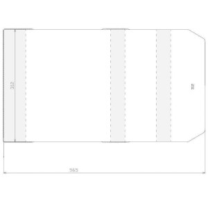 Okładka na nuty owijka przezroczysta WYSOKOŚĆ 312 mm format nut: Henle Barenreiter Euterpe