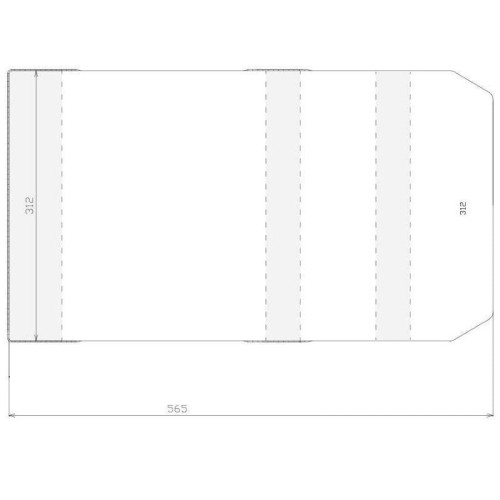 Okładka na nuty owijka przezroczysta WYSOKOŚĆ 312 mm format nut: Henle Barenreiter Euterpe